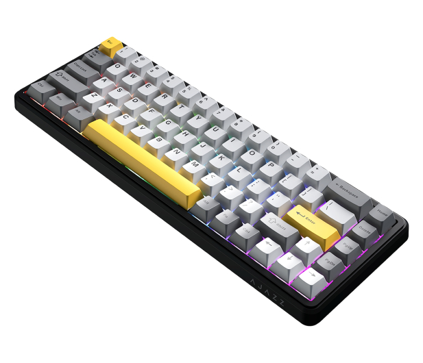 Ajazz AK680 MAX (8+8K) Magnetic Switch Black Gray Yellow RGB - 1536359 - zdjęcie 3